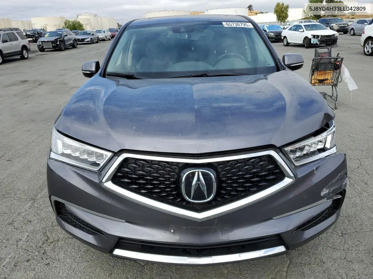2020 Acura Mdx VIN: 5J8YD4H33LL042809 Lot: 65736795