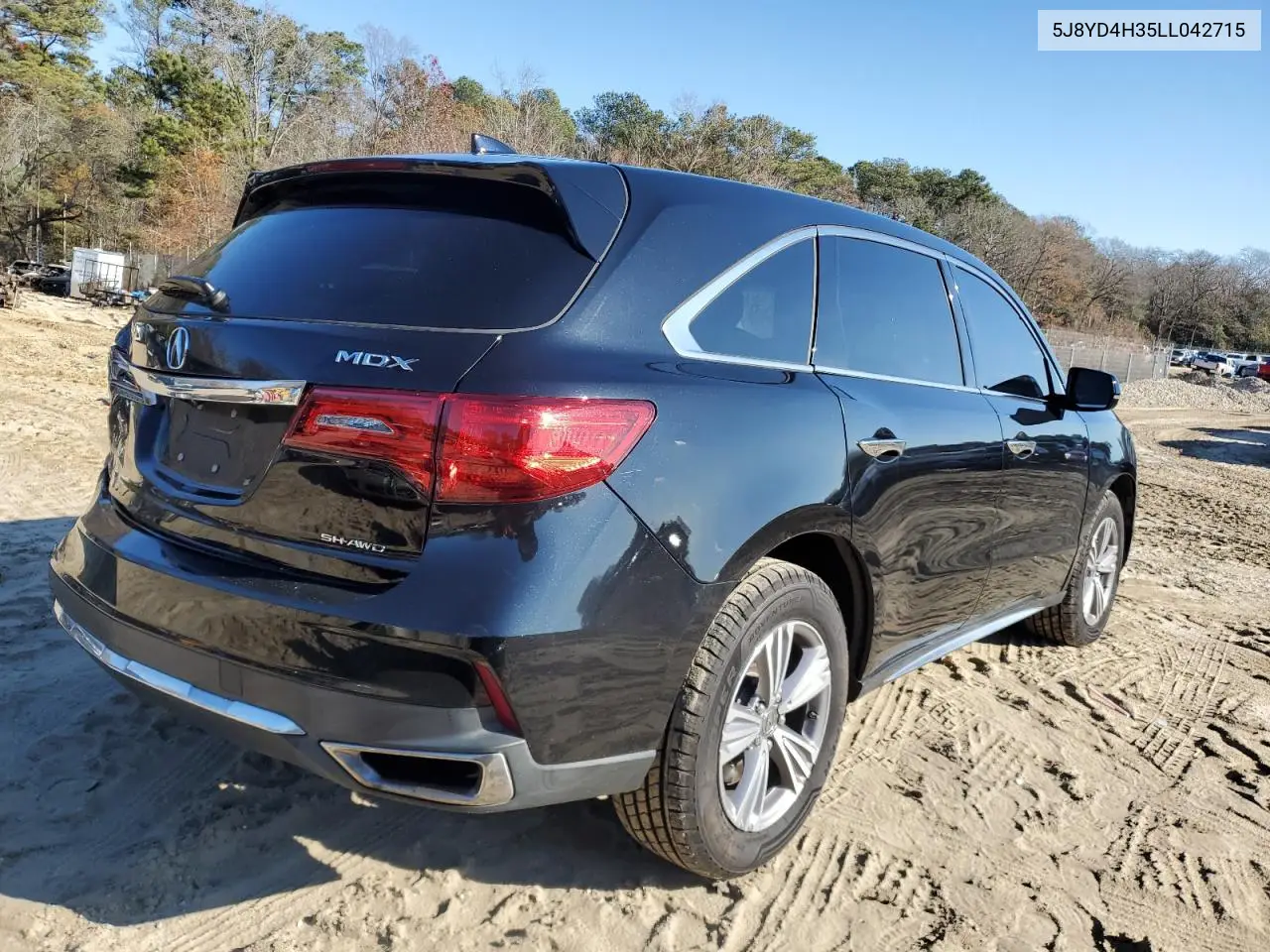 2020 Acura Mdx VIN: 5J8YD4H35LL042715 Lot: 82877994