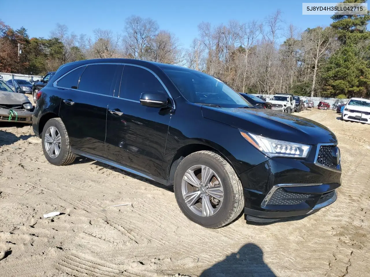 2020 Acura Mdx VIN: 5J8YD4H35LL042715 Lot: 82877994