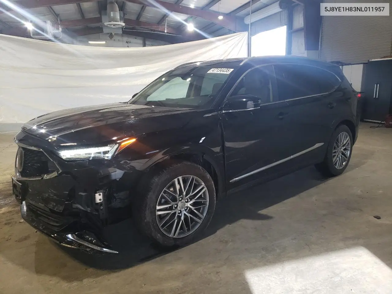 2022 Acura Mdx Advance VIN: 5J8YE1H83NL011957 Lot: 47134435