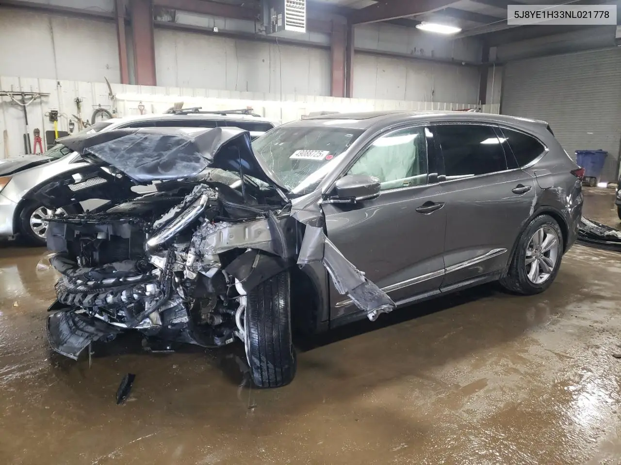 2022 Acura Mdx VIN: 5J8YE1H33NL021778 Lot: 49088725