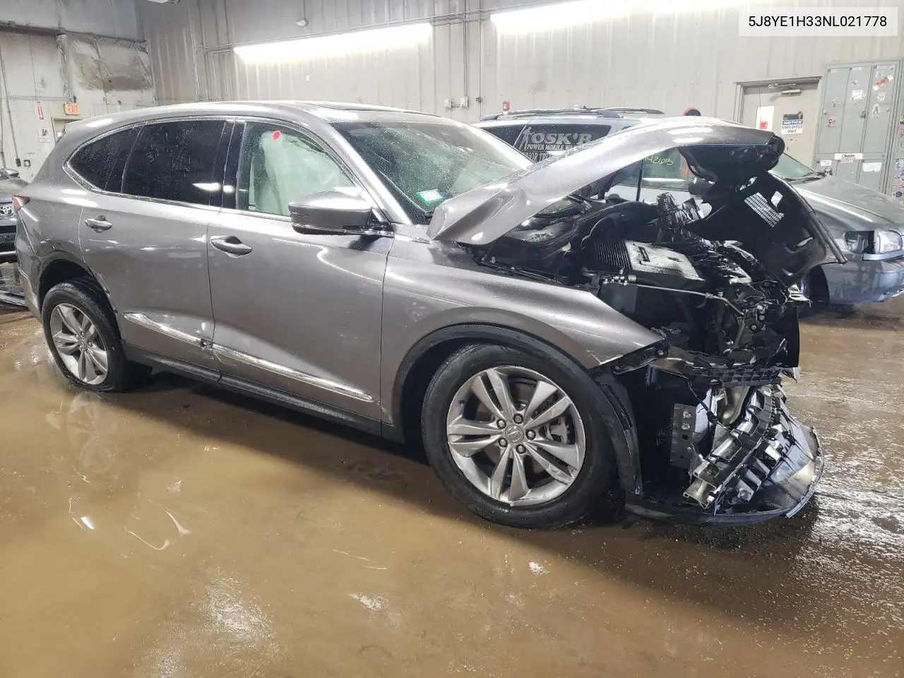 2022 Acura Mdx VIN: 5J8YE1H33NL021778 Lot: 49088725