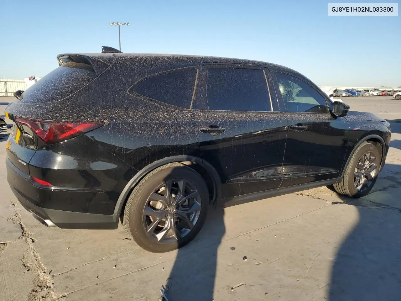 2022 Acura Mdx A-Spec VIN: 5J8YE1H02NL033300 Lot: 49188415