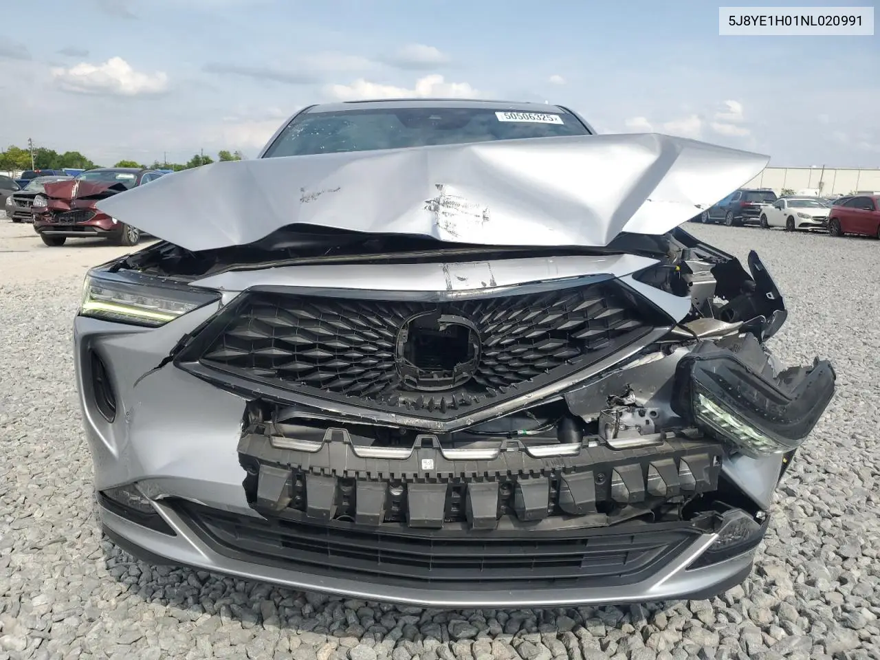 2022 Acura Mdx A-Spec VIN: 5J8YE1H01NL020991 Lot: 50506325