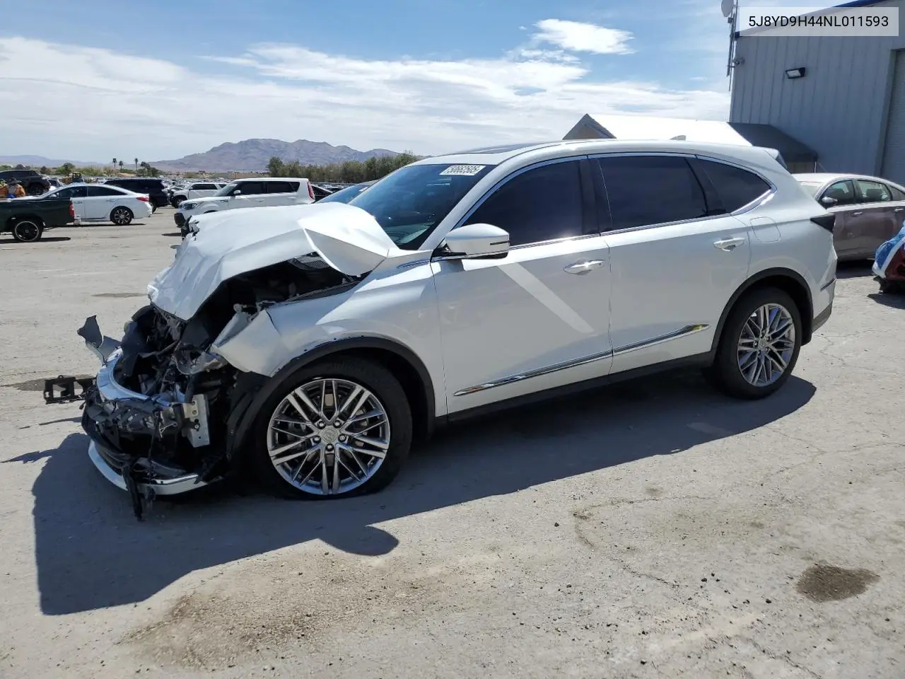 2022 Acura Mdx Technology VIN: 5J8YD9H44NL011593 Lot: 50662505