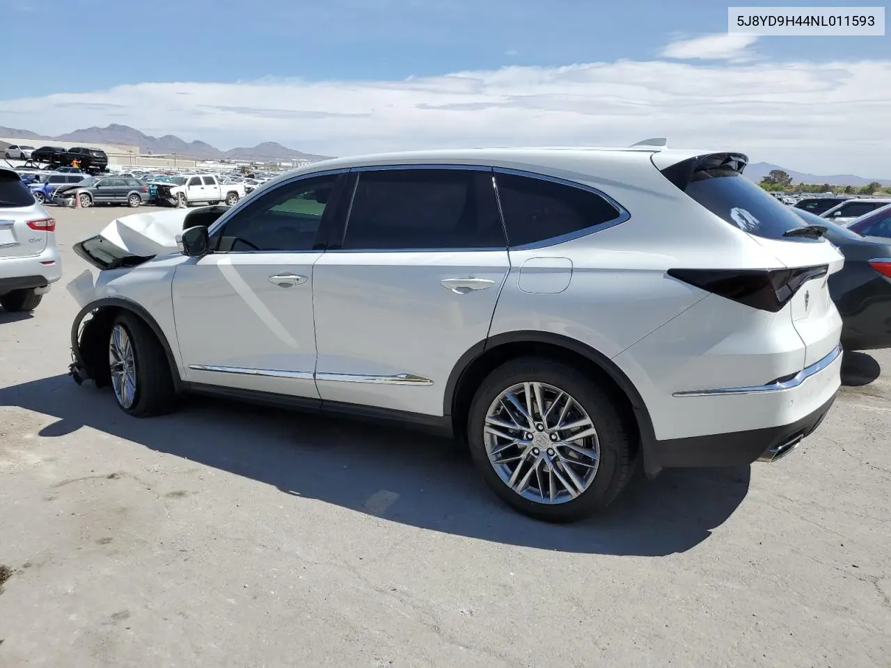 2022 Acura Mdx Technology VIN: 5J8YD9H44NL011593 Lot: 50662505