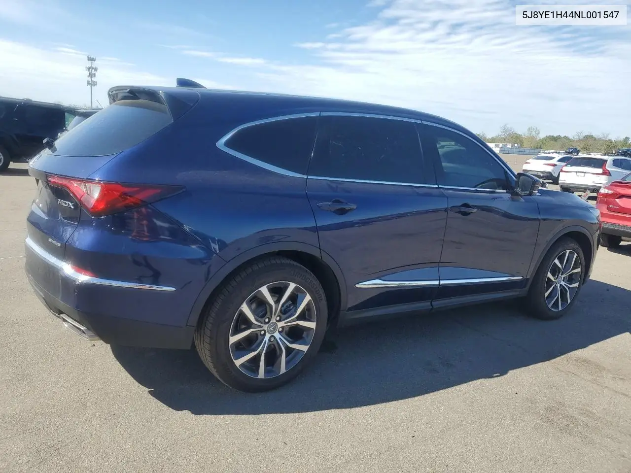 2022 Acura Mdx Technology VIN: 5J8YE1H44NL001547 Lot: 51621735