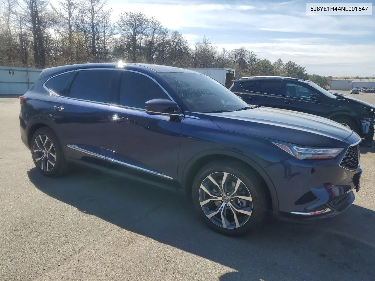 2022 Acura Mdx Technology VIN: 5J8YE1H44NL001547 Lot: 51621735