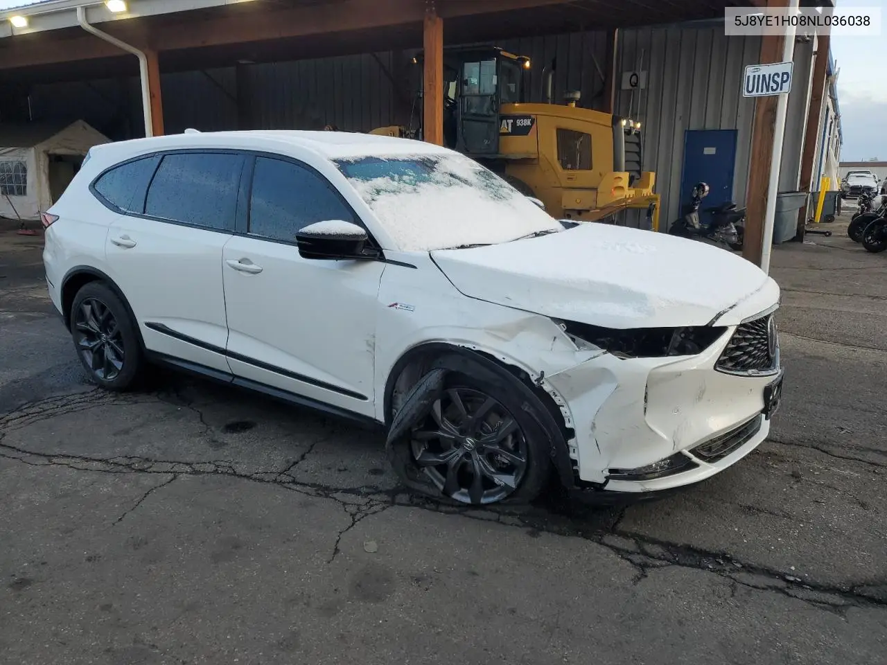 2022 Acura Mdx A-Spec VIN: 5J8YE1H08NL036038 Lot: 51639095