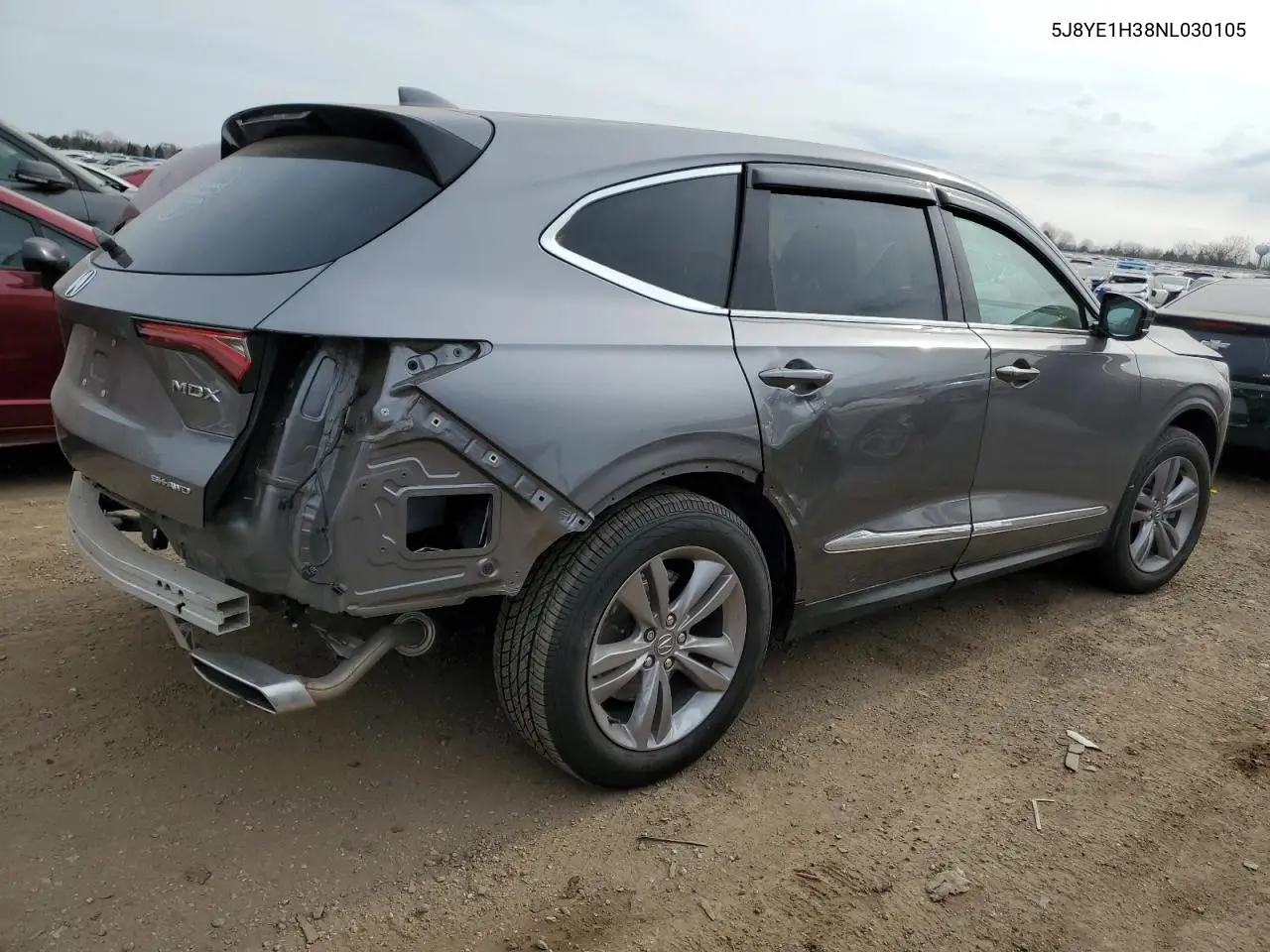 2022 Acura Mdx VIN: 5J8YE1H38NL030105 Lot: 52994385