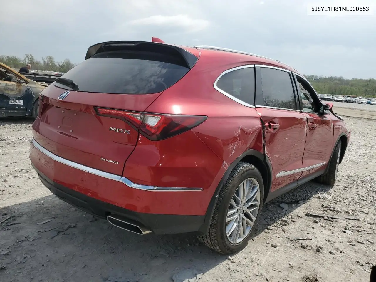 2022 Acura Mdx Advance VIN: 5J8YE1H81NL000553 Lot: 53269365