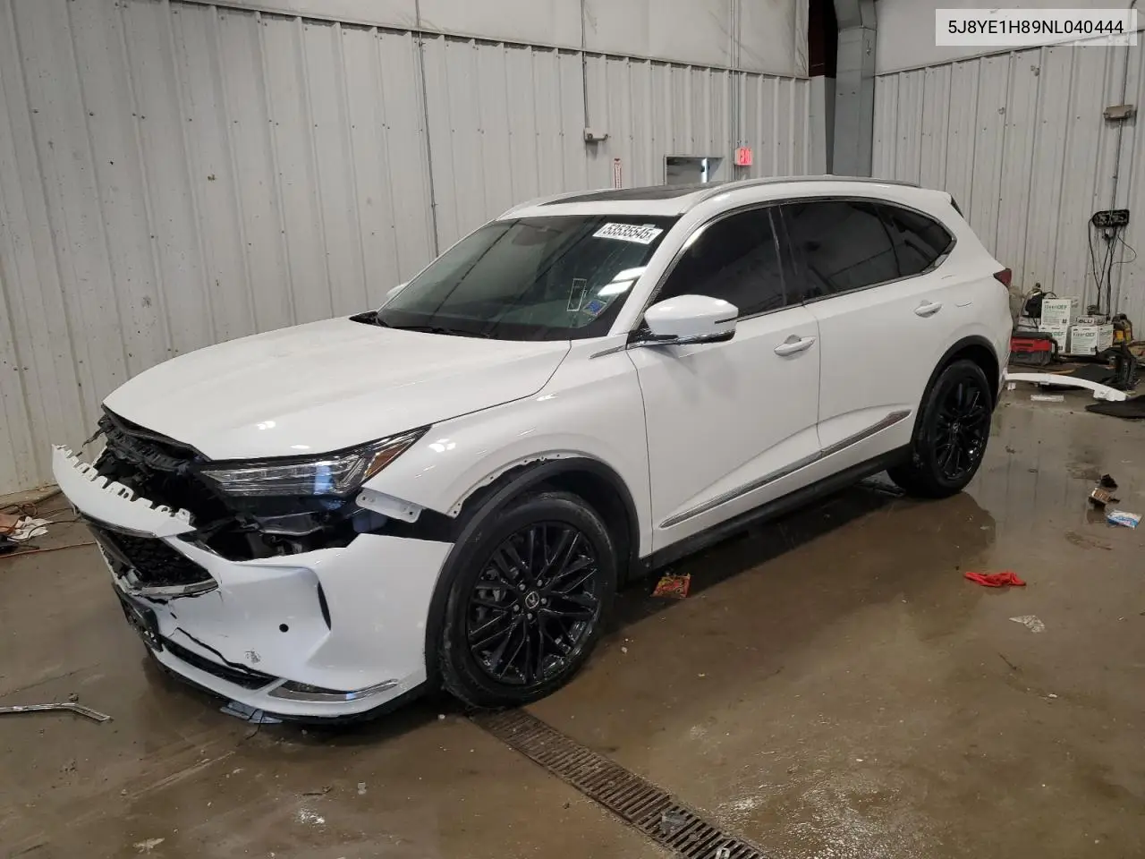 2022 Acura Mdx Advance VIN: 5J8YE1H89NL040444 Lot: 53535545