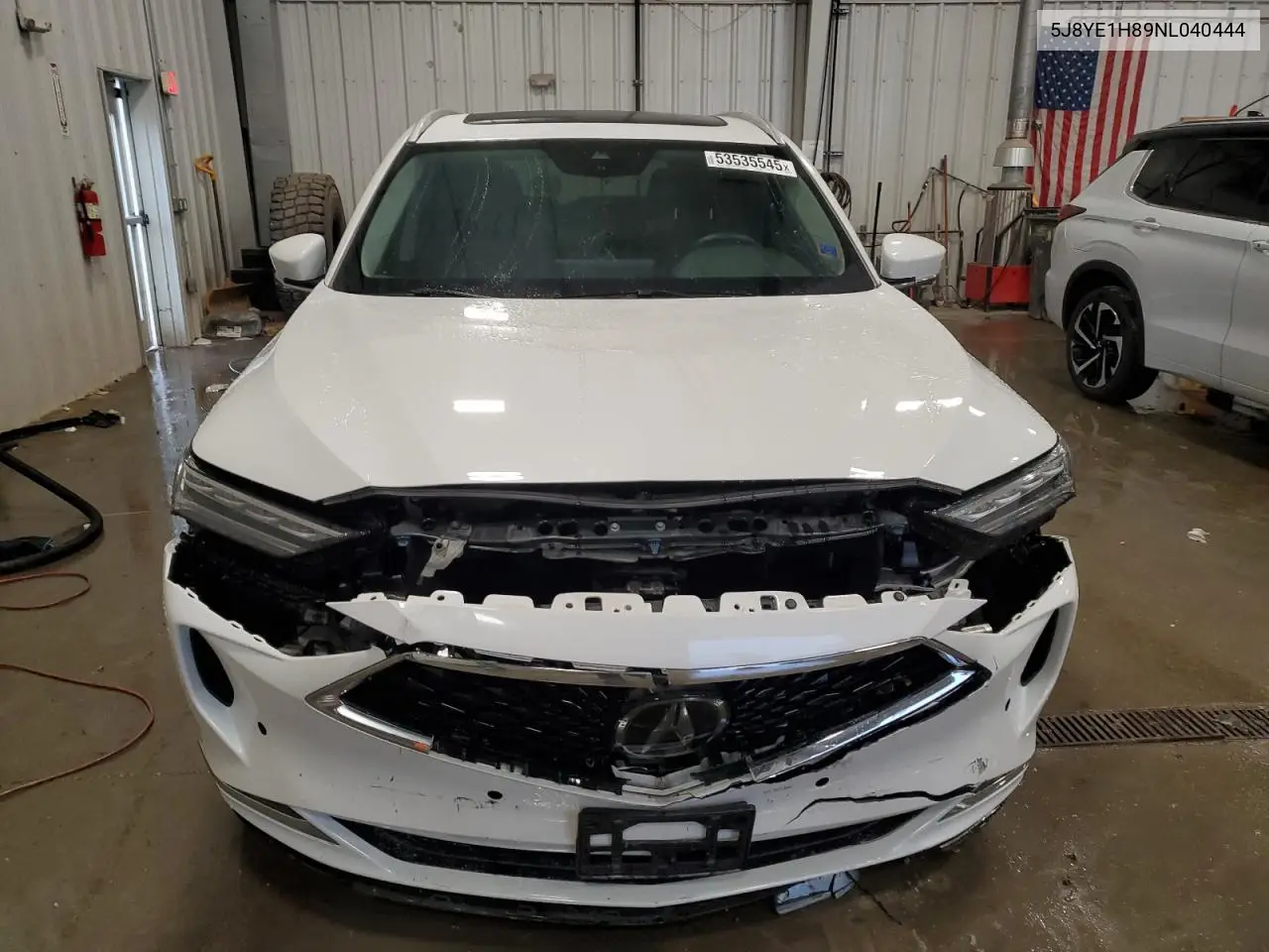 2022 Acura Mdx Advance VIN: 5J8YE1H89NL040444 Lot: 53535545