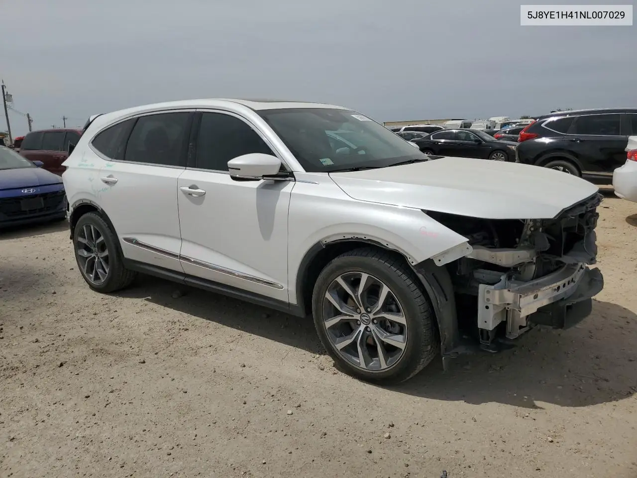 2022 Acura Mdx Technology VIN: 5J8YE1H41NL007029 Lot: 53662015