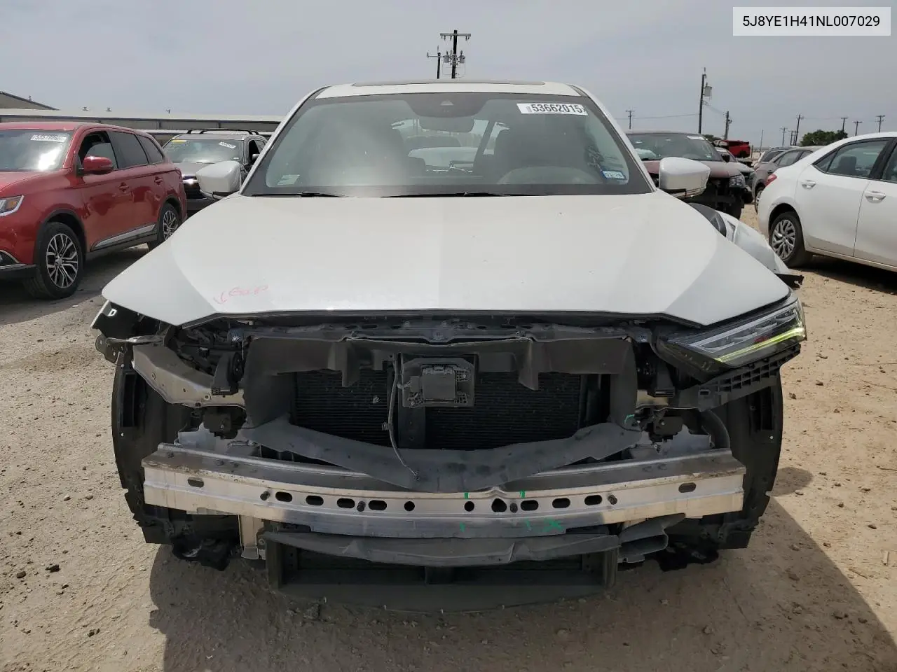 2022 Acura Mdx Technology VIN: 5J8YE1H41NL007029 Lot: 53662015