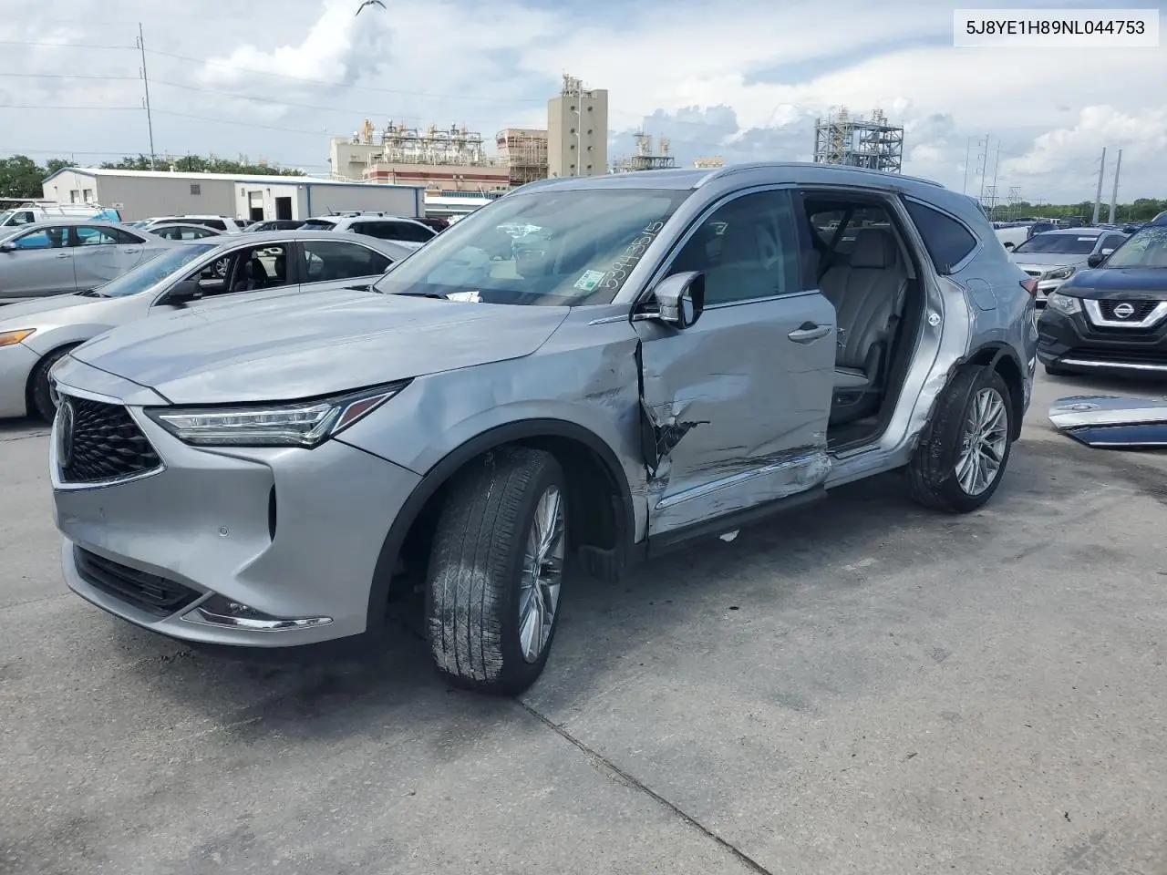 2022 Acura Mdx Advance VIN: 5J8YE1H89NL044753 Lot: 53943515