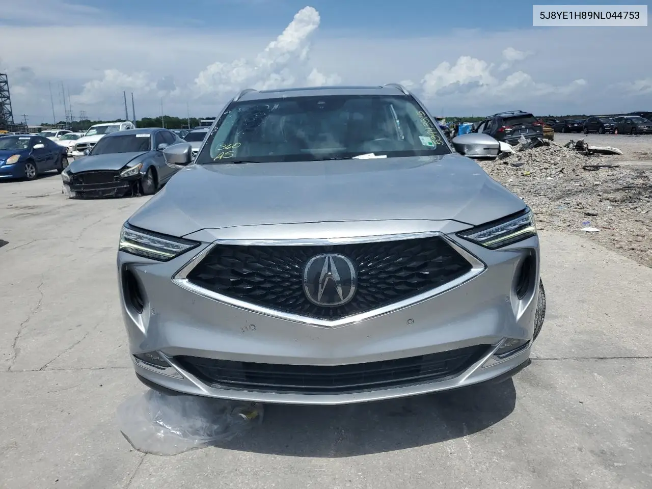 2022 Acura Mdx Advance VIN: 5J8YE1H89NL044753 Lot: 53943515