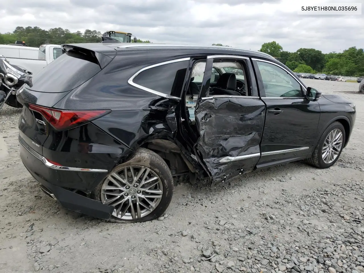 2022 Acura Mdx Advance VIN: 5J8YE1H80NL035696 Lot: 54420105