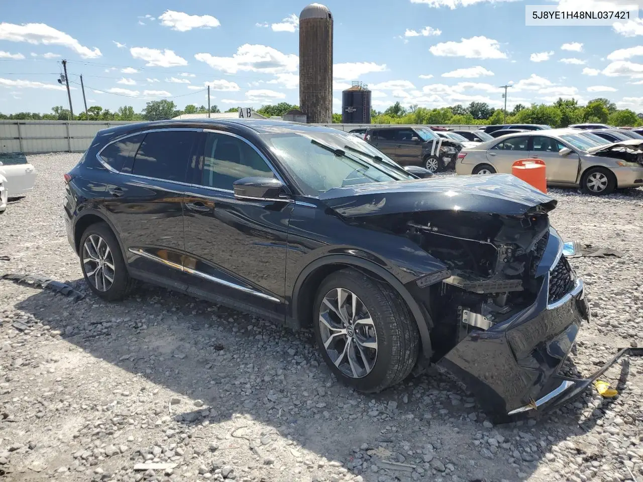 2022 Acura Mdx Technology VIN: 5J8YE1H48NL037421 Lot: 54993655