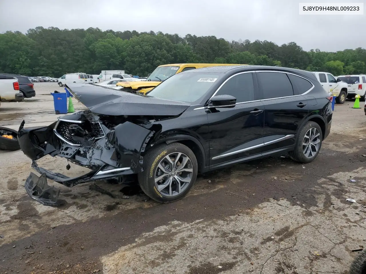 2022 Acura Mdx Technology VIN: 5J8YD9H48NL009233 Lot: 55588145