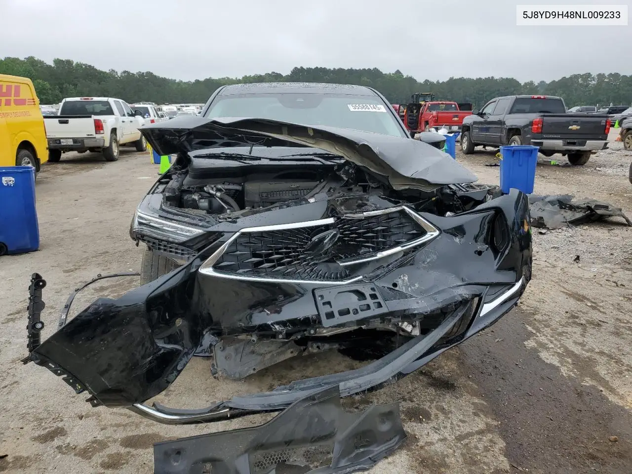 2022 Acura Mdx Technology VIN: 5J8YD9H48NL009233 Lot: 55588145