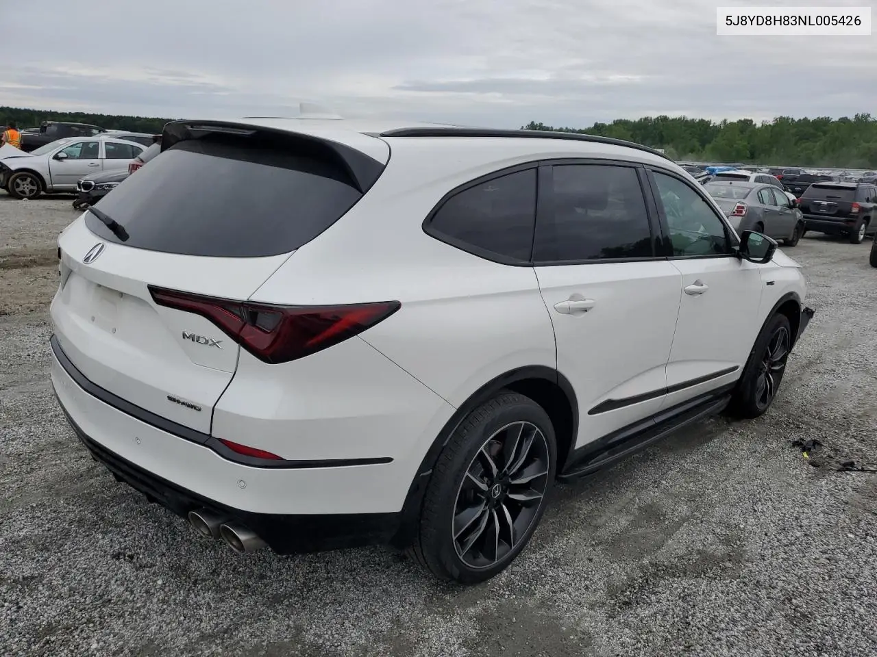 2022 Acura Mdx Type S Advance VIN: 5J8YD8H83NL005426 Lot: 55961795