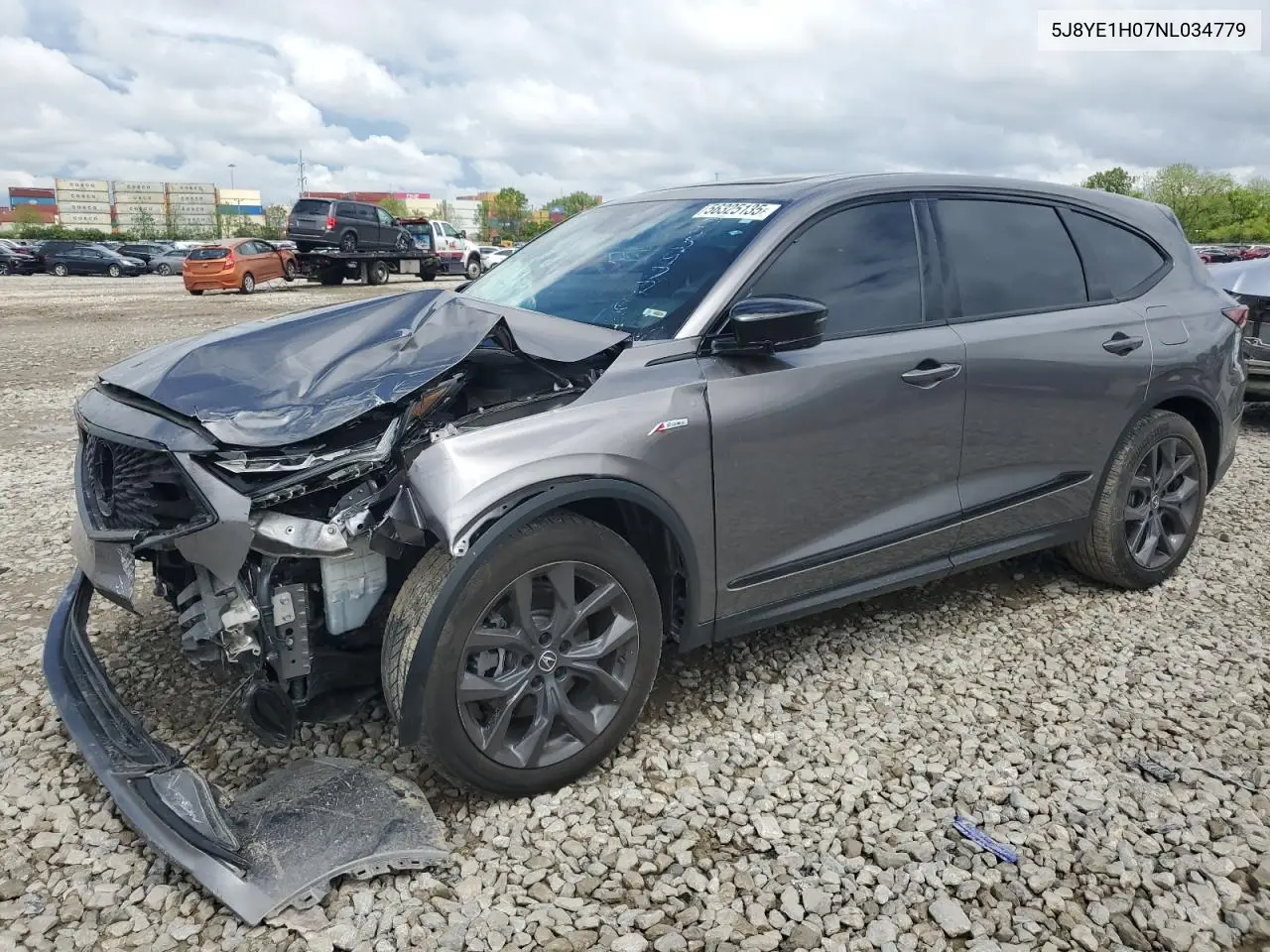 2022 Acura Mdx A-Spec VIN: 5J8YE1H07NL034779 Lot: 56325135