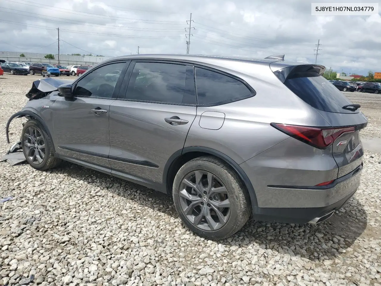 2022 Acura Mdx A-Spec VIN: 5J8YE1H07NL034779 Lot: 56325135