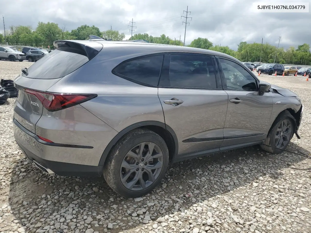 2022 Acura Mdx A-Spec VIN: 5J8YE1H07NL034779 Lot: 56325135