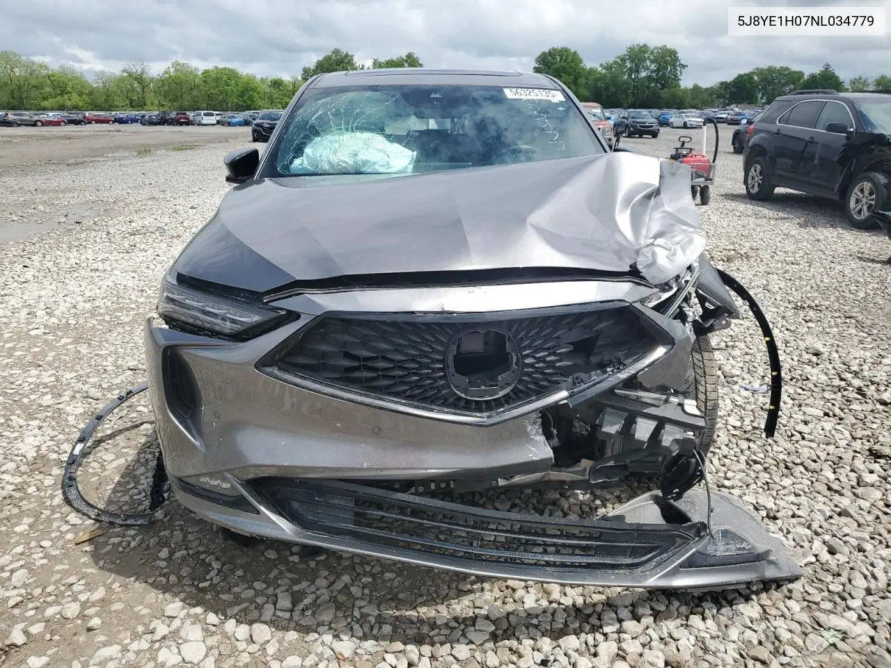 2022 Acura Mdx A-Spec VIN: 5J8YE1H07NL034779 Lot: 56325135