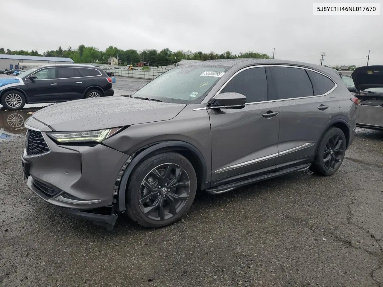 2022 Acura Mdx Technology VIN: 5J8YE1H46NL017670 Lot: 56366065