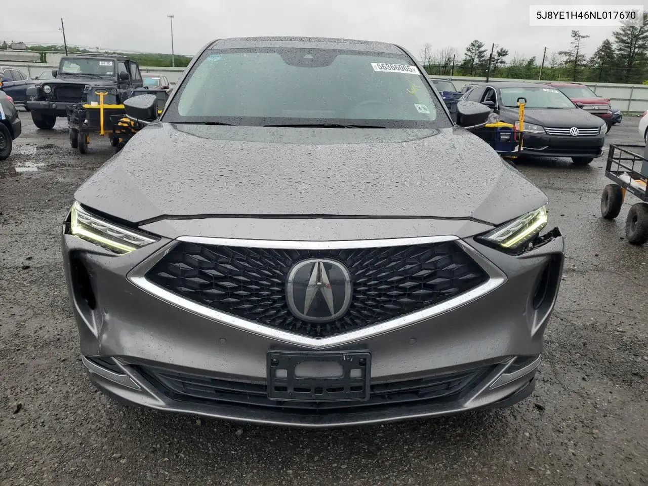 2022 Acura Mdx Technology VIN: 5J8YE1H46NL017670 Lot: 56366065