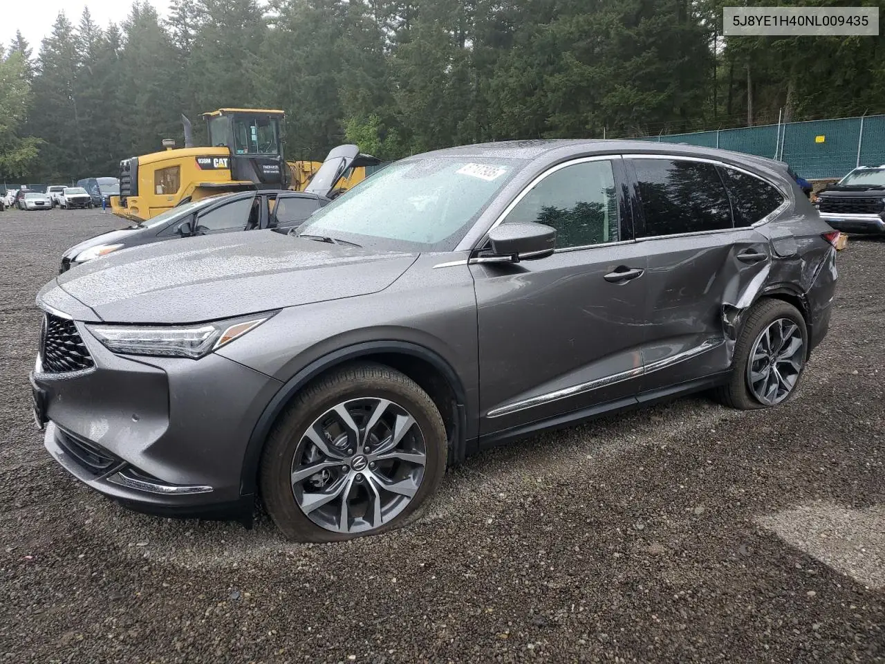 2022 Acura Mdx Technology VIN: 5J8YE1H40NL009435 Lot: 57137935