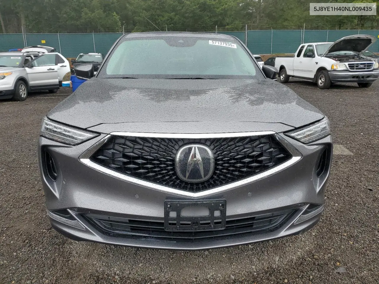 2022 Acura Mdx Technology VIN: 5J8YE1H40NL009435 Lot: 57137935