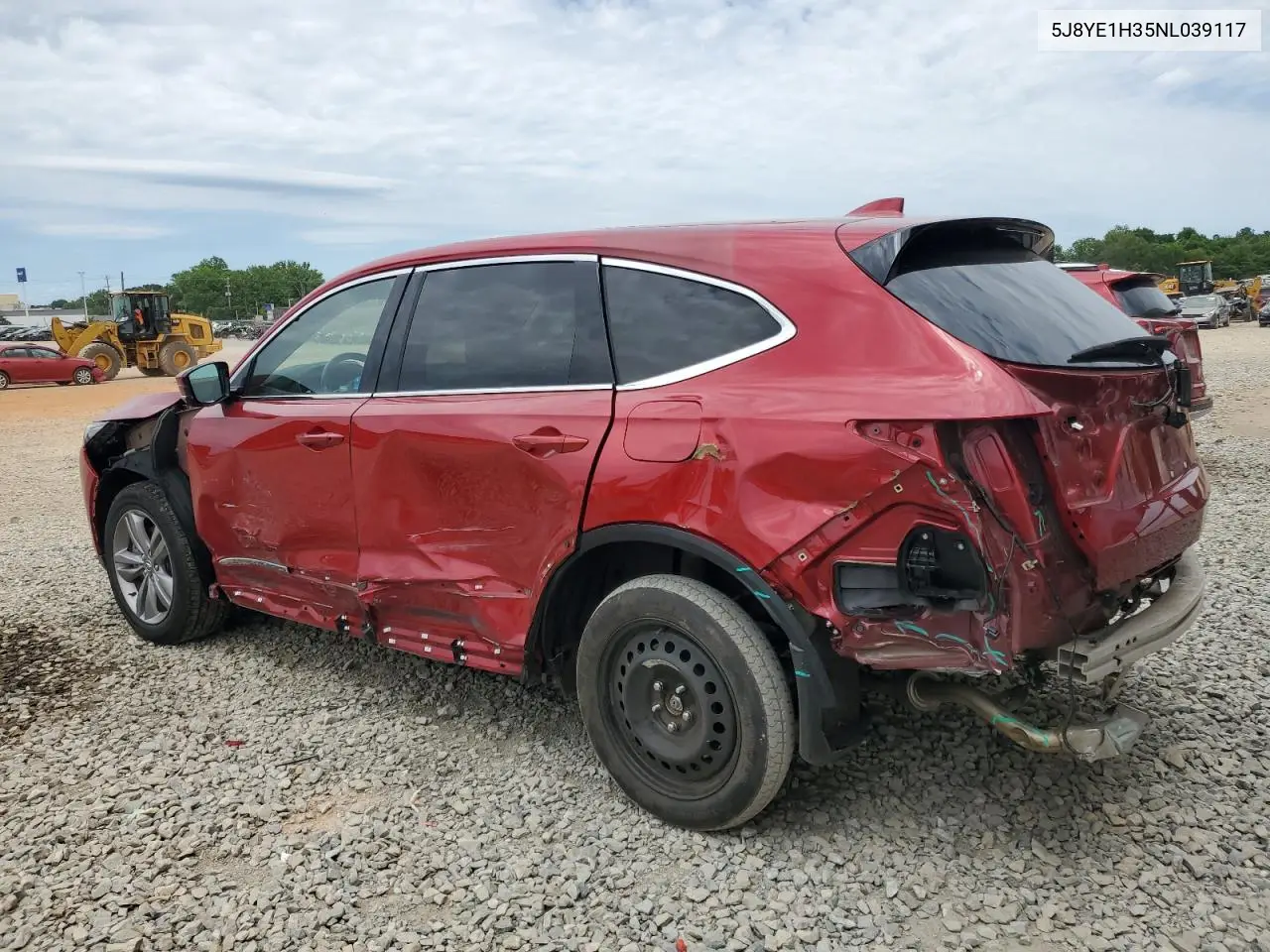 2022 Acura Mdx VIN: 5J8YE1H35NL039117 Lot: 57648865