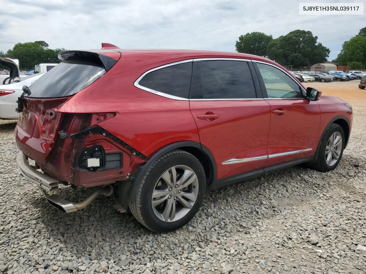 2022 Acura Mdx VIN: 5J8YE1H35NL039117 Lot: 57648865
