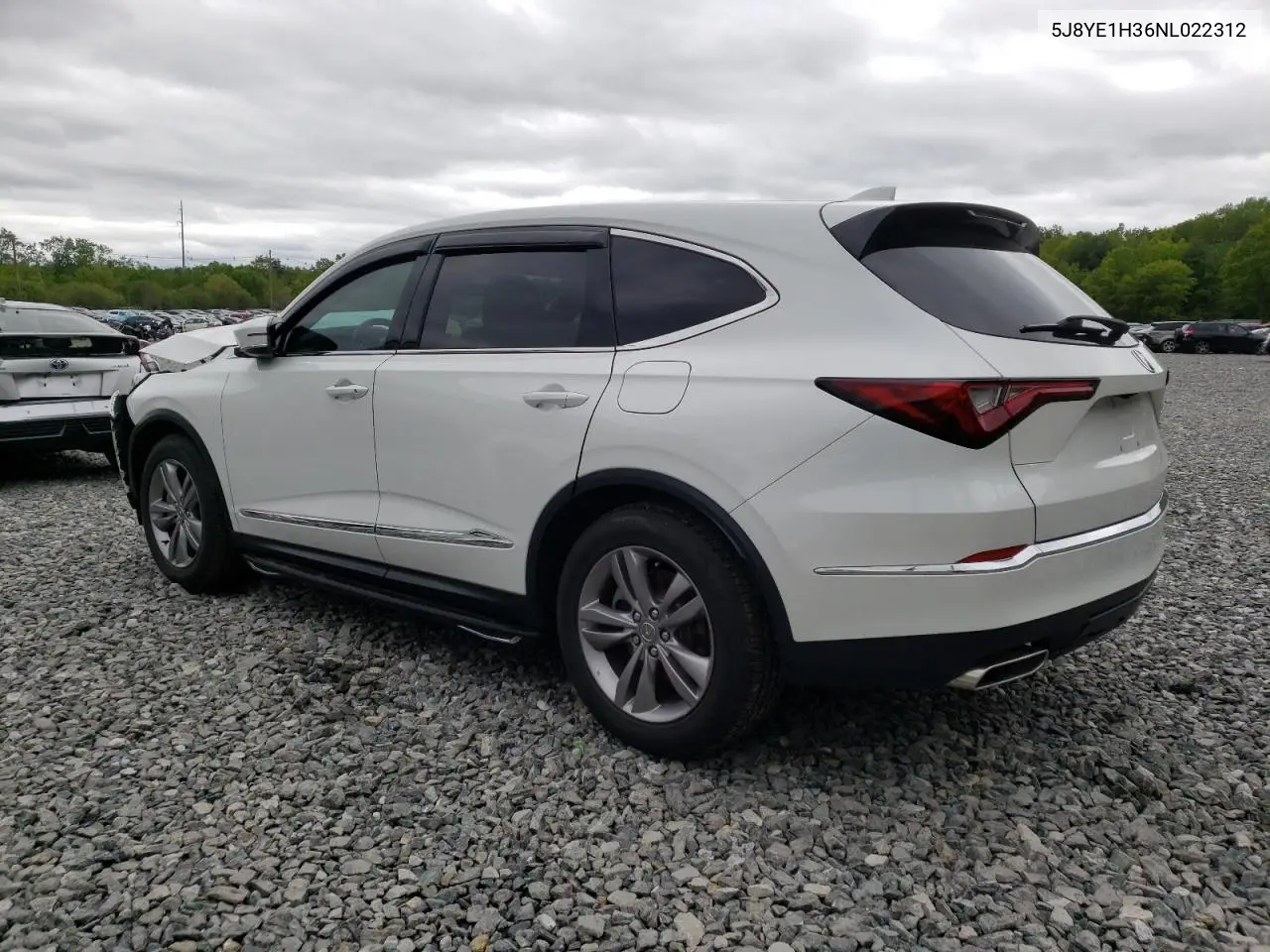 2022 Acura Mdx VIN: 5J8YE1H36NL022312 Lot: 57847005