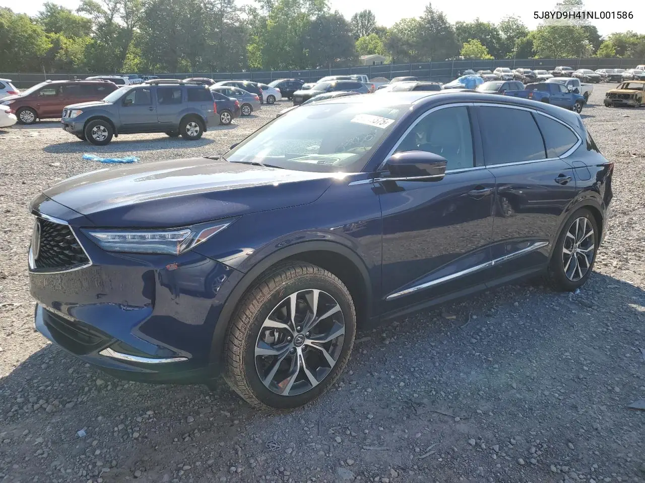 2022 Acura Mdx Technology VIN: 5J8YD9H41NL001586 Lot: 57946575