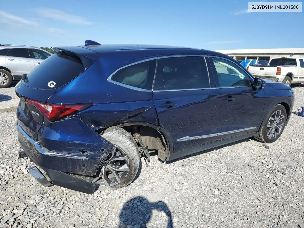 2022 Acura Mdx Technology VIN: 5J8YD9H41NL001586 Lot: 57946575