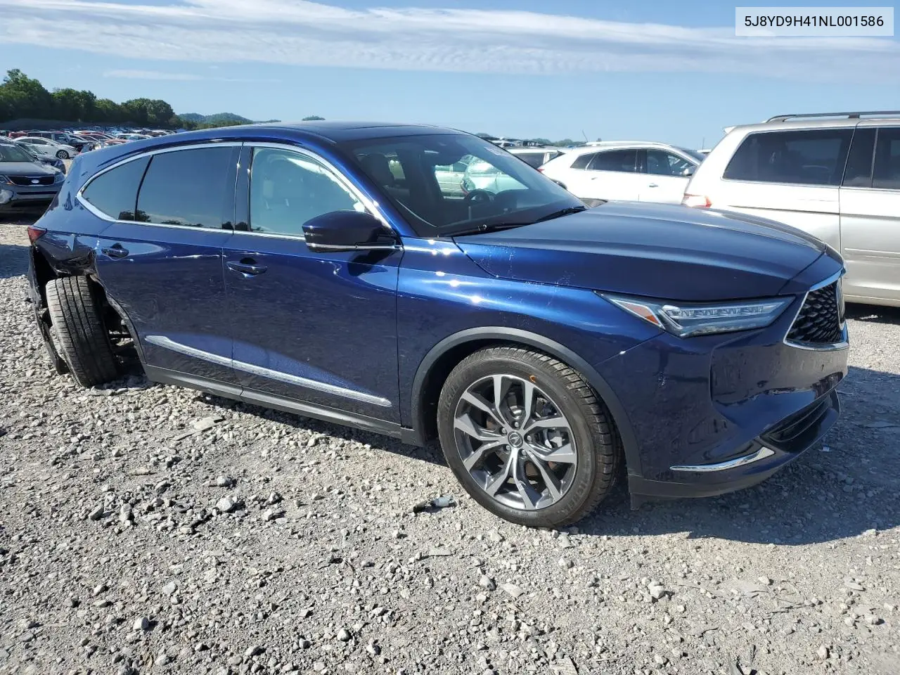 2022 Acura Mdx Technology VIN: 5J8YD9H41NL001586 Lot: 57946575