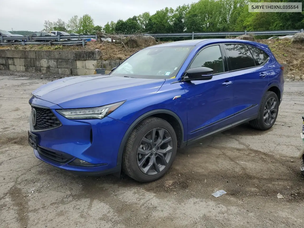 2022 Acura Mdx A-Spec VIN: 5J8YE1H0XNL035554 Lot: 58656245