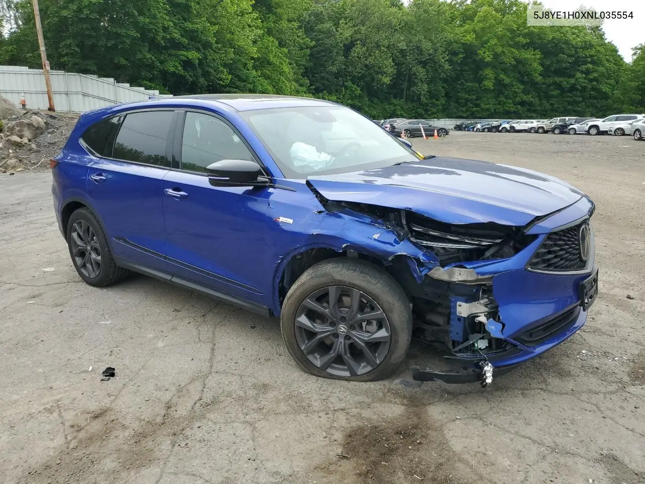 2022 Acura Mdx A-Spec VIN: 5J8YE1H0XNL035554 Lot: 58656245