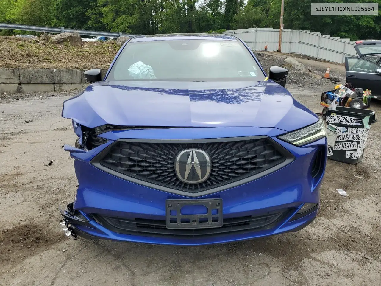 2022 Acura Mdx A-Spec VIN: 5J8YE1H0XNL035554 Lot: 58656245