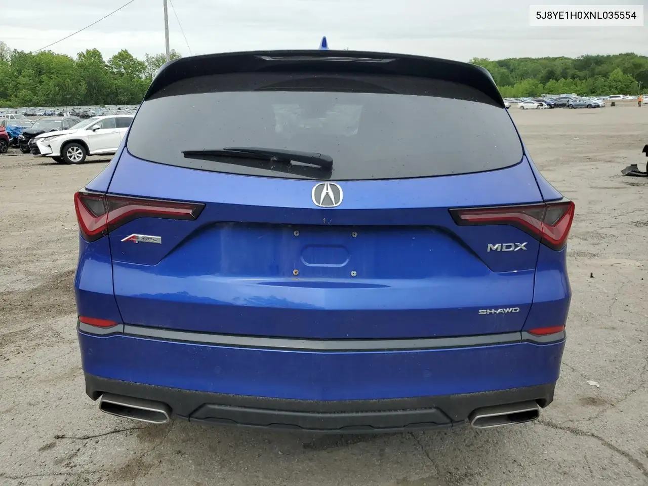 2022 Acura Mdx A-Spec VIN: 5J8YE1H0XNL035554 Lot: 58656245