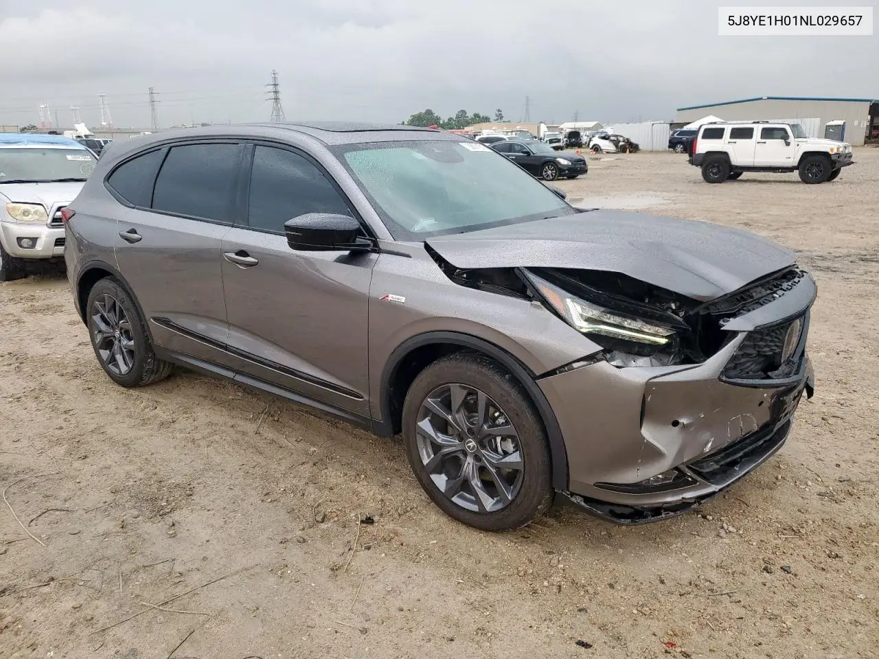 2022 Acura Mdx A-Spec VIN: 5J8YE1H01NL029657 Lot: 58671615