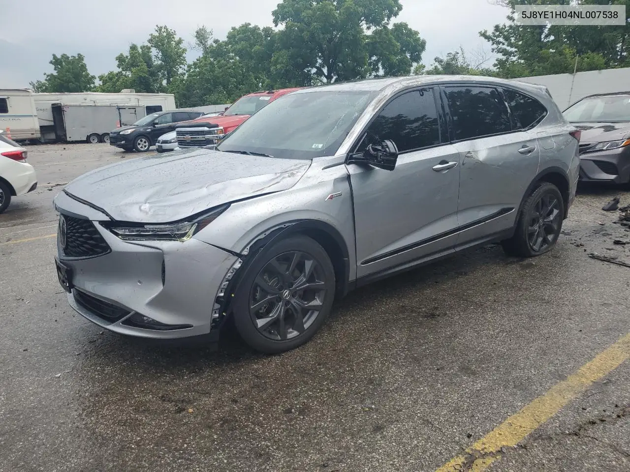 2022 Acura Mdx A-Spec VIN: 5J8YE1H04NL007538 Lot: 59346255