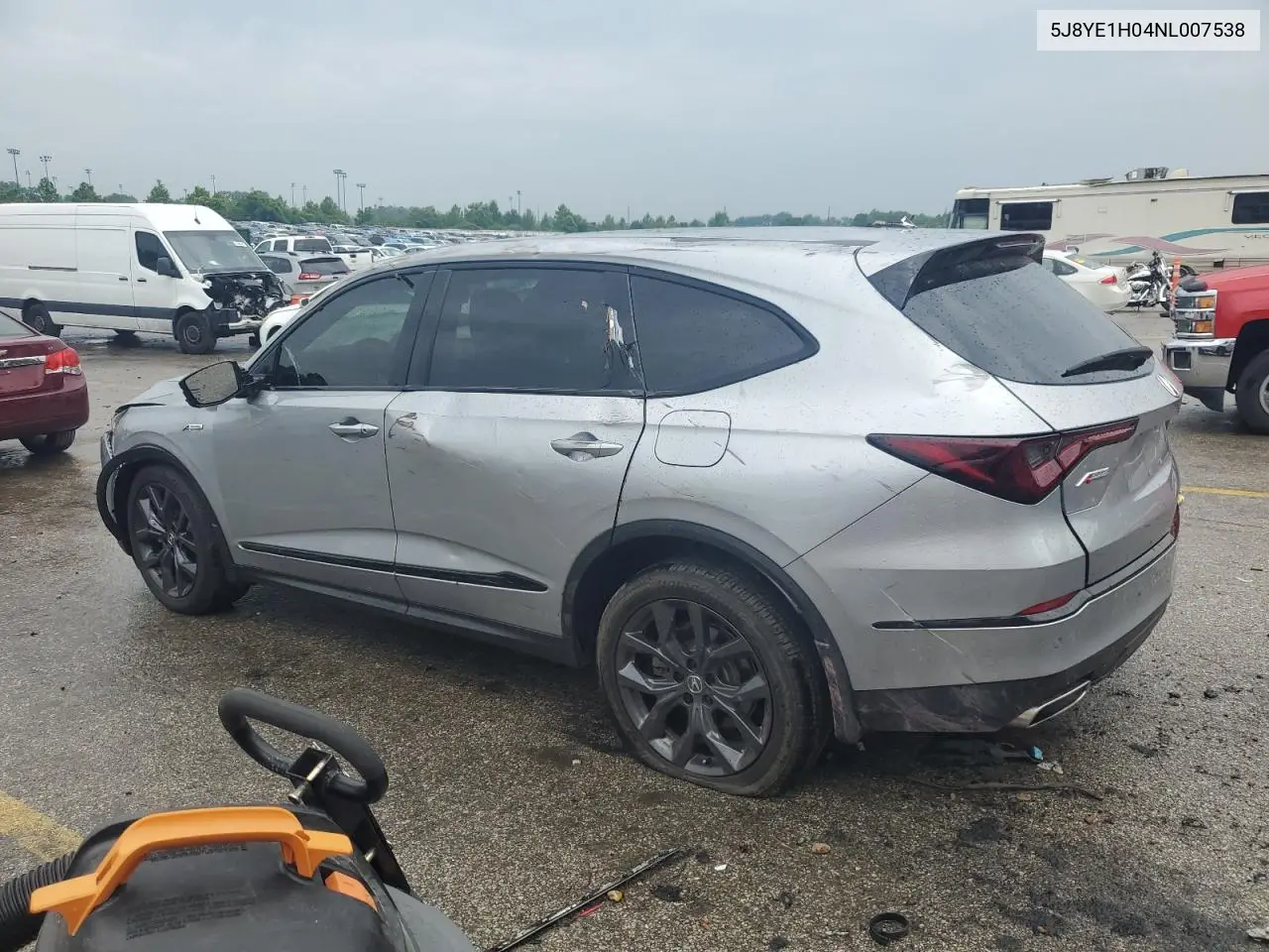 2022 Acura Mdx A-Spec VIN: 5J8YE1H04NL007538 Lot: 59346255