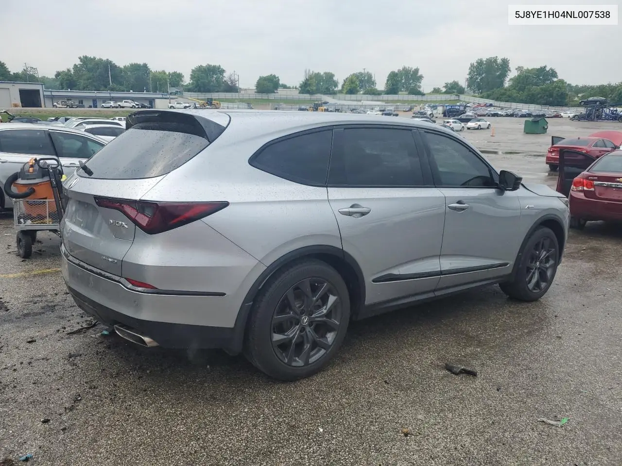 2022 Acura Mdx A-Spec VIN: 5J8YE1H04NL007538 Lot: 59346255