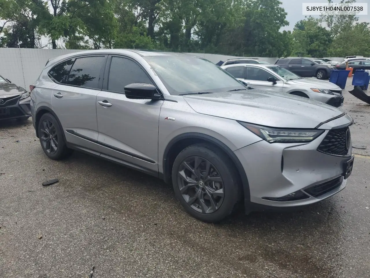 2022 Acura Mdx A-Spec VIN: 5J8YE1H04NL007538 Lot: 59346255