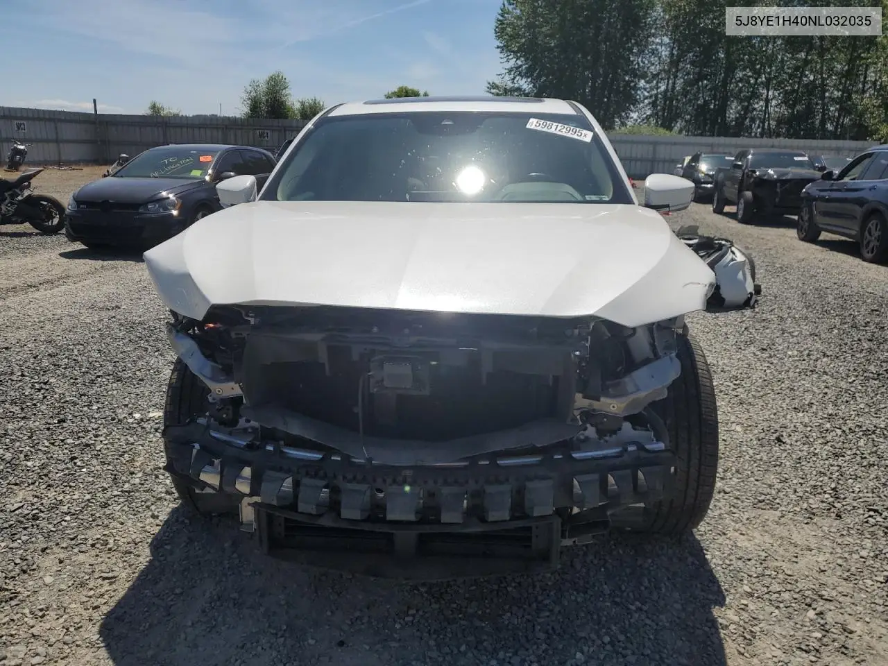 2022 Acura Mdx Technology VIN: 5J8YE1H40NL032035 Lot: 59812995